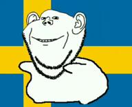 arm dancing_swede ear flag flag:sweden hair happy music soyjak stubble sweden teeth variant:impish_soyak_ears // 392x320, 245.5s // 24.1MB