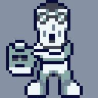 glasses hair open_mouth pixel_art soyjak variant:chudjak // 256x256 // 3.5KB