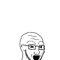 animated glasses open_mouth poyopoyo soyjak stubble variant:soyak zoomzoom // 322x400 // 230.8KB