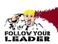 blood bloodshot_eyes blue_eyes gun hand holding_object mexican_twink nazism open_mouth soyjak suicide swastika text tongue variant:bernd white_skin yellow_hair yellow_teeth // 724x545 // 170.2KB