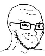 closed_mouth glasses meta:not_a_fucking_duplicate series:remastered_soyjaks smile smug soyjak stubble subvariant:soyak_(smug) template variant:soyak // 644x800 // 7.9KB