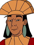 brown_skin cartoon closed_mouth clothes disney ear earring hair hat inca kuzco long_hair native_american pun soyjak the_emperors_new_groove variant:kuzjak // 810x1080 // 178.6KB