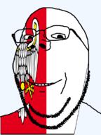 animal bird country eagle flag flag:greater_poland glasses greater_poland looking_at_you poland polanmd smile soyjak stubble subvariant:wholesome_soyjak teeth transparent transparent_background variant:gapejak voivodeship // 600x800 // 81.9KB