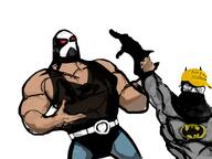 arms_folded artist:romanian_schizo bane batman capeshit clothes dc_comics full_body grab muscles muscular_male superhero variant:feraljak warrior-z_(user) // 898x672 // 215.2KB