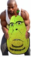 biting_lip buff deformed food fruit glasses irl meta:ai_generated nigger pear series:fruiterz! sora soyjak stubble subvariant:blobson variant:cobson // 704x1280, 10.1s // 6.6MB