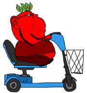 beet broot clothes eric_cartman fat food full_body leaf mobility_scooter red_skin shoe sitting smile south_park sweater transparent_background variant:impish_soyak_ears vegetable wheel // 762x811 // 23.9KB