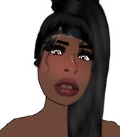 black_skin eyebrows eyelashes hair lips nigger subvariant:female_cobson variant:cobson woman // 1440x1638 // 814.7KB