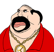 balding black_hair chain despicable_me el_macho eyebrows fat goatee gold hair lips looking_to_the_left mustache necklace polo_shirt variant:meximutt // 888x849 // 55.7KB