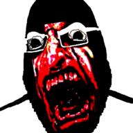 angry glasses meta:tagme open_mouth red soyjak stubble variant:cobson // 500x499 // 176.4KB
