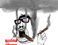 choking cigar cigarette glasses meta:namefags philippe_(namefag) smoke variant:peason white_skin // 1518x1186 // 769.2KB