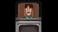 animated apocalyptic bethesda blue_jumpsuit cutscene full_body game_developer glasses logo red_hair sprite talking_head tent todd_howard variant:feraljak vault_dweller vault_suit video walk walking white_skin // 1920x1080, 6.7s // 1.2MB