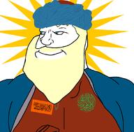 Thales_(user) blonde_beard blonde_hair_ blue_eyes body chest cloak flag:kurdistan_justice_group kurd kurdish kurdish_sun kurdistan meta:namefags muscles orange robe shahada subvariant:mexiaryan turban variant:meximutt white_background white_skin // 886x872 // 161.4KB