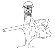 cannon closed_mouth clothes glasses hat helmet military soyjak stubble sweating throat variant:a24_slowburn_soyjak // 1731x1504 // 92.7KB