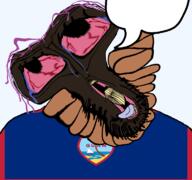 bloodshot_eyes brown_troonjak crying flag flag:guam open_mouth rope series:coonfags soyjak speech_bubble speech_bubble_empty suicide tongue trend:slopjak variant:bernd // 768x719 // 173.0KB