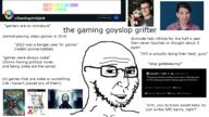 2016 2023 anita_sarkeesian bioshock deus_ex flag flag:lgbt_pride_flag gamingcirclejerk_(reddit) gatekeeping goyslop groomer halo halo_(video_game) metal_gear_solid oomer reddit sweet_baby_inc text the_act_man twitter variant:soyak video_game // 1920x1080 // 776.6KB