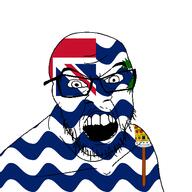 angry british_indian_ocean_territory country flag glasses jacksepticeye looking_at_you mustache open_mouth soyjak stubble teeth variant:feraljak youtube // 1500x1500 // 79.7KB