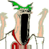 4chan animated anime arm beard clothes deformed glasses green_hair hair hand hands_up open_mouth soyjak stubble subvariant:wewjak variant:soyak yotsoyba // 613x640 // 1.7MB