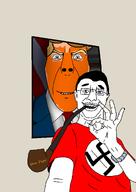 blue_eyes donald_trump nazism une_pipe variant:chudjak variant:cobson // 1290x1823 // 372.0KB