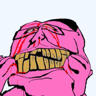 angry hand leaking red_eyes red_skin seething subvariant:big-boy variant:chudjak yellow_teeth // 2048x2048 // 2.4MB