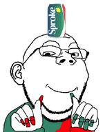 food glasses hand looking_at_you nails smile sproke stubble subvariant:happiz subvariant:shrimpish subvariant:wholesome_soyjak sweater variant:gapejak // 572x724 // 32.1KB