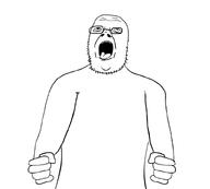 exited glasses nuvariant obsessed open_mouth screaming soyjak tongue variant:unknown // 800x720 // 35.3KB