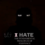 angry arm beard black_skin closed_mouth clothes glasses glowing_eyes i_hate incomprehensible letters mathematics music punisher_face red_background soyjak subvariant:science_lover text tshirt variant:markiplier_soyjak video words // 480x480, 343.7s // 7.6MB