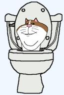 animal cat ear feline happy skibidi_cat skibidi_toilet skibidi_toilet_16 smile teeth variant:impish_soyak_ears wiskers yellow_eyes // 2000x2988 // 92.7KB
