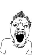 clothes hair mustache open_mouth soyjak stubble variant:unknown // 168x255 // 5.9KB