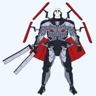 bigotry cyborg metal_gear_rising red_sun shield subvariant:hornyson sundowner sword variant:cobson // 3000x3000 // 858.0KB