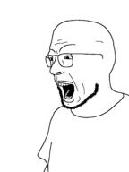 arm clothes glasses open_mouth soyjak stubble variant:unknown // 2448x3264 // 65.7KB