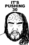 its_over its_pushing_30 pushing_30 text variant:goldberg white_background white_skin // 954x1465 // 21.6KB