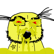 brimstone glasses liquid meta:namefags olgol_(user) open_mouth red_sclera stubble subvariant:olgolstein sulfur transparent_background variant:cobson yellow_skin // 800x800 // 60.8KB