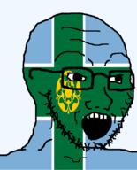 british derbyshire england flag flag:derbyshire flower glasses hair looking_to_the_right open_mouth plant soyjak stubble teeth united_kingdom variant:soyak // 644x800 // 39.4KB