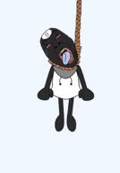 8_ball ack arm artist:juaco black_skin bloodshot_eyes clothes dandy's_world eyebrows hanging hoodie leg nigger open_mouth rope suicide toodles_(dandy's_world) variant:bernd // 1400x2000 // 93.9KB