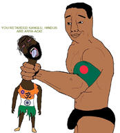 armband bangladesh beard bengali buff bulge hindu hinduism india indian judaism mouth_open pajeet poopjeet shoe torn_clothes underpants variant:bernd variant:chudjak // 1000x1106 // 164.2KB