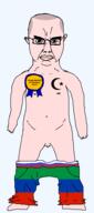 award balding chechnya crescent dagestan flag flag:dagestan flag:russia full_body glasses hair islam naked nsfw penis russia skinhead small_penis soyjak star_(symbol) star_and_crescent subvariant:chudjak_front subvariant:obsessedchud text transparent transparent_background underpants variant:chudjak white_skin // 848x1911 // 47.5KB