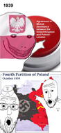2soyjaks button clothes communism glasses hammer_and_sickle hat irredentism map pointing poland soyjak stubble swastika text variant:two_pointing_soyjaks variant:wojak // 470x1024 // 241.5KB