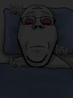 3dgifmaker 4soyjaks animated bed blanket bloodshot_eyes closed_mouth dark deformed ext=gif eyebags flying frown glasses multiple_soyjaks open_mouth pillow shading soyjak stubble subvariant:boat_rammer subvariant:gapejak_front2 subvariant:wholesome_soyjak variant:bernd variant:gapejak wing // 827x1103 // 679.6KB