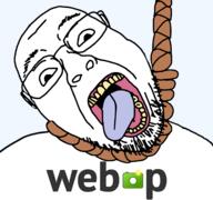 dead glasses google hanging open_mouth rope soyjak stubble suicide tongue variant:bernd webp yellow_teeth // 3072x2876 // 749.6KB