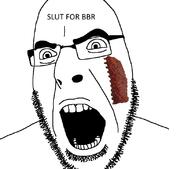 angry bbr glasses meat open_mouth pun ribs soyjak stubble tattoo text variant:cobson // 820x720 // 69.5KB