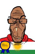 award brown_skin country crying european flag flag:kurdistan glasses hoodie kurdistan mutt separatism soyjak stubble subvariant:euromutt variant:markiplier_soyjak // 591x900 // 41.8KB