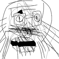 1soyjaks eyes glasses mouth_open nose schizoposting scribble series:anything_is_more_ias_than_vlodson soyjak teeth teeth_showing variant:unknown