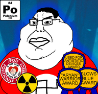 poltard adolf_hitler award awards blue blue_eyes chud closed_mouth dark_hair element fascism fat flag:nazi_germany germanic germany glasses glowing gynaecomastia hair historical history hitler_mustache lips mutt nas:award national_socialism nazi_arm_band nazi_germany nazi_swastika nazism polonium radiation radioactive series:chuddified_soyjaks series:elemental_mutts series:fusionjaks subvariant:chudmutt swastika template transparent_background variant:chudjak variant:meximutt world_war_2 wwii // 888x849 // 683.1KB