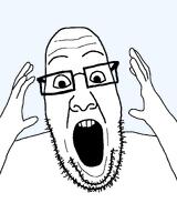 artist:sisa9000 beard gape glasses half_body hand hands_up open_mouth raised_hand raised_hands series:remastered_soyjaks shocked stubble teeth template transparent_background variant:ppp // 999x1200 // 29.9KB