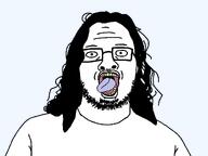 animated clothes ext=gif faggot glasses hair long_hair nigger_lips open_mouth pedophile retard rotten_teeth skajyos stubble subhuman tongue variant:skajyosjak white_shirt white_skin // 1114x835 // 32.1KB
