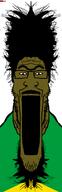 beard black_skin brazil clothes country flag flag:brazil glasses hair hairy hi_top liveleak mustache nose_hair open_mouth soyjak variant:markiplier_soyjak // 596x1852 // 248.8KB