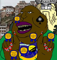 award beard brapzilian brazil fat favela glasses helmet mutt nazism nigger norse_mythology odin purple_lips queen_of_spades rotten_teeth slut sonnenrad subvariant:mexislut subvariant:muscular_chud swastika thick_eyebrows variant:chudjak variant:meximutt viking wotan // 795x833 // 659.4KB