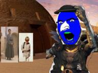 anakin_skywalker angry arm blue_skin clothes glasses irl judaism large_nose phantom_menace slave soyjak star stubble variant:cobson wars watto yiddish // 809x607 // 680.8KB