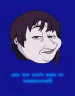 brown_eyes english_text female hair iwakura_lain no_glasses raised_eyebrow serial_experiments_lain smug variant:smugjak // 998x1280 // 251.2KB
