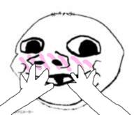 baby blush deformed hand soyjak subvariant:nathaniel variant:gapejak // 384x330 // 65.2KB